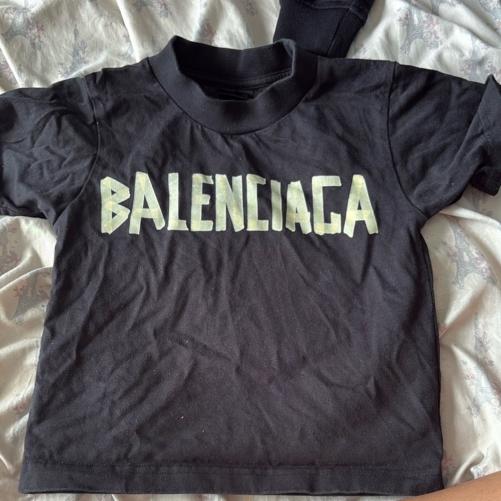 Balenciaga Kids Black T-Shirt